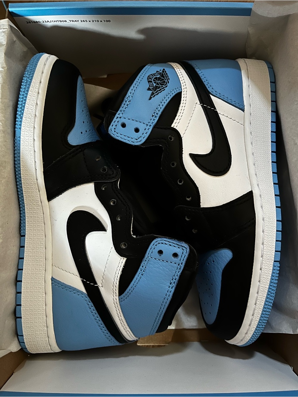 Nike Air Jordan 1 High White Black University Blue